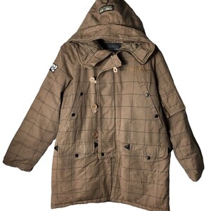 Vintage Funky Jack FunkyJack Sudadera con capucha Chaqueta de utilidad a cuadros Hip Hop RnB Estilo PG39