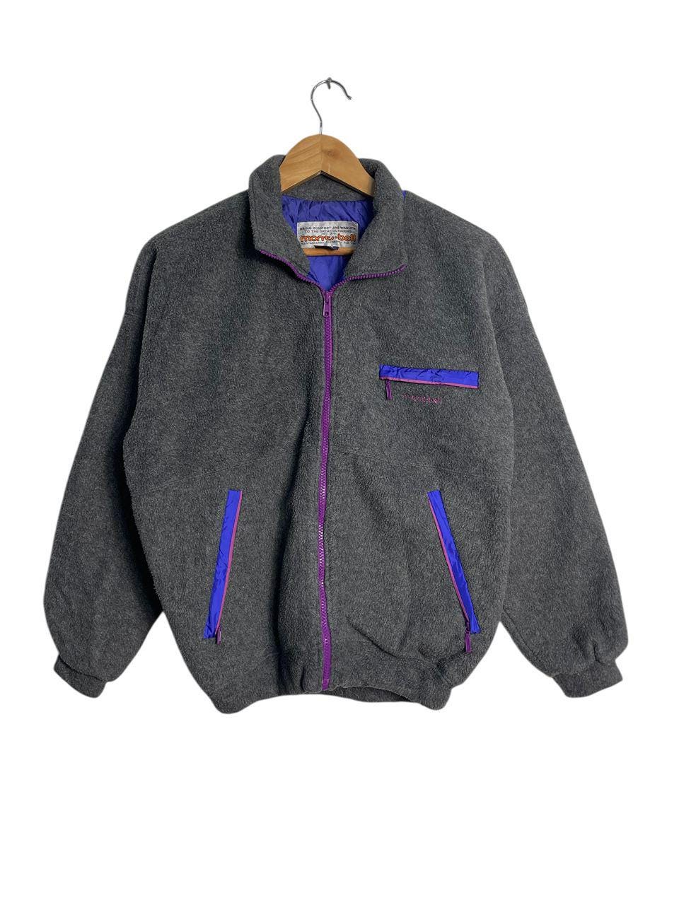 Montbell Fleece Jacket: Gray Purple Lightweight Hiking Layer
