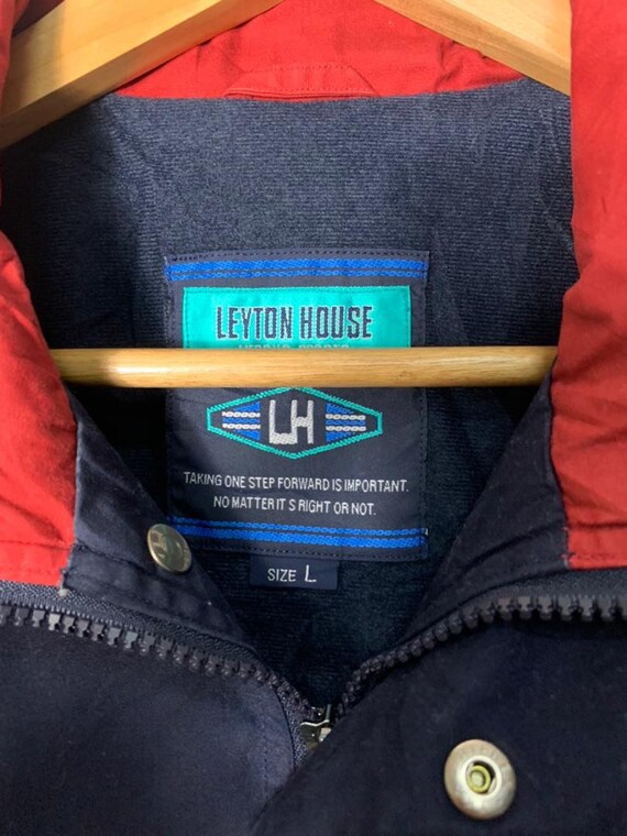 Vintage Leyton House Racing Zipper Jacket Spell Out Big Logo Grand 