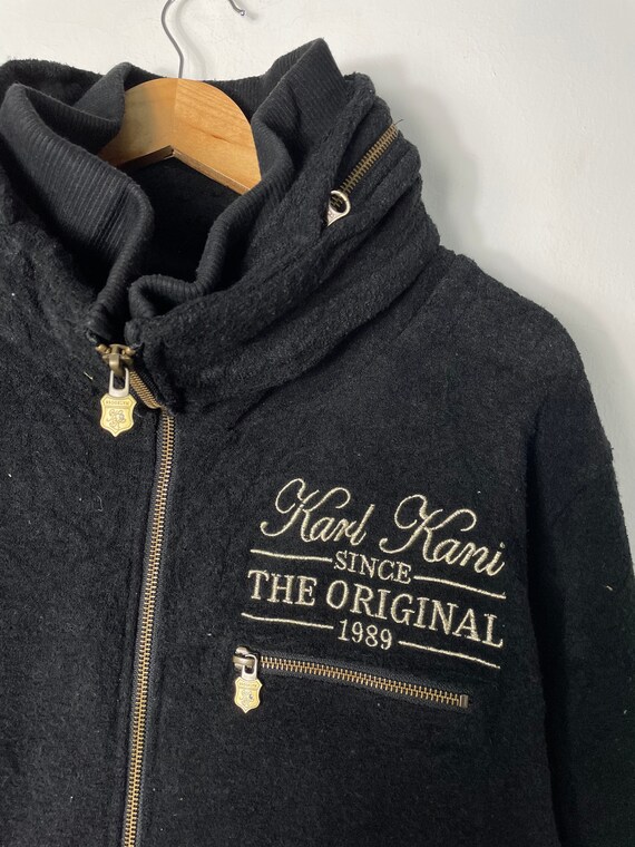 Vintage Karl Kani Black Hoodie Zipper Jacket King Of … - Gem