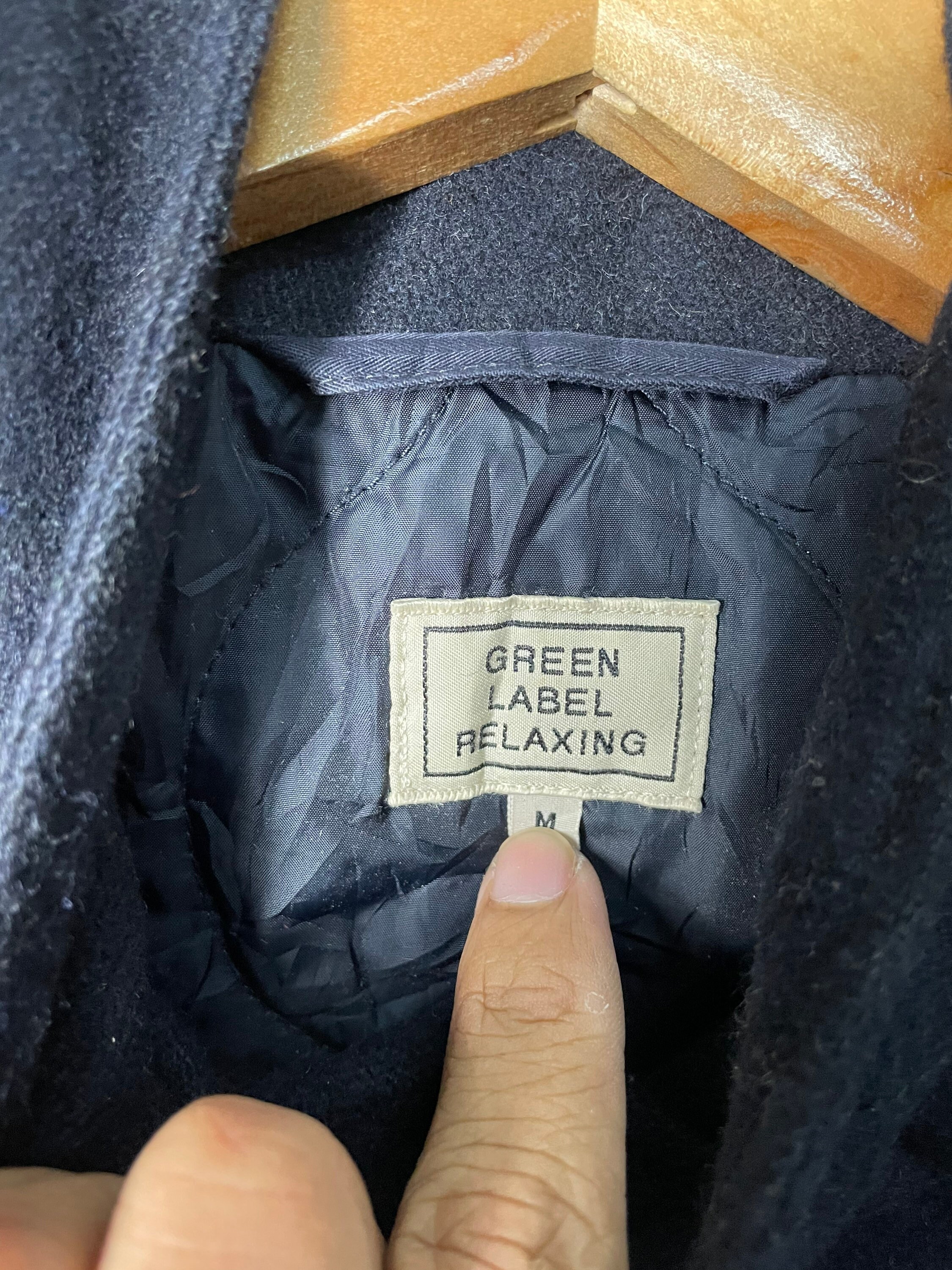 United Arrows Green Label Relaxing Utility Wool Jacket 