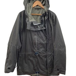 RARE Japan Abahouse Asymmetrical Zipper Hoodie Jacketmultipocket Cargo Style Streetwear
