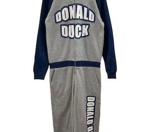 Vintage Disney Donald Duck Overall Costume Hoodie Zipper sz L-XL