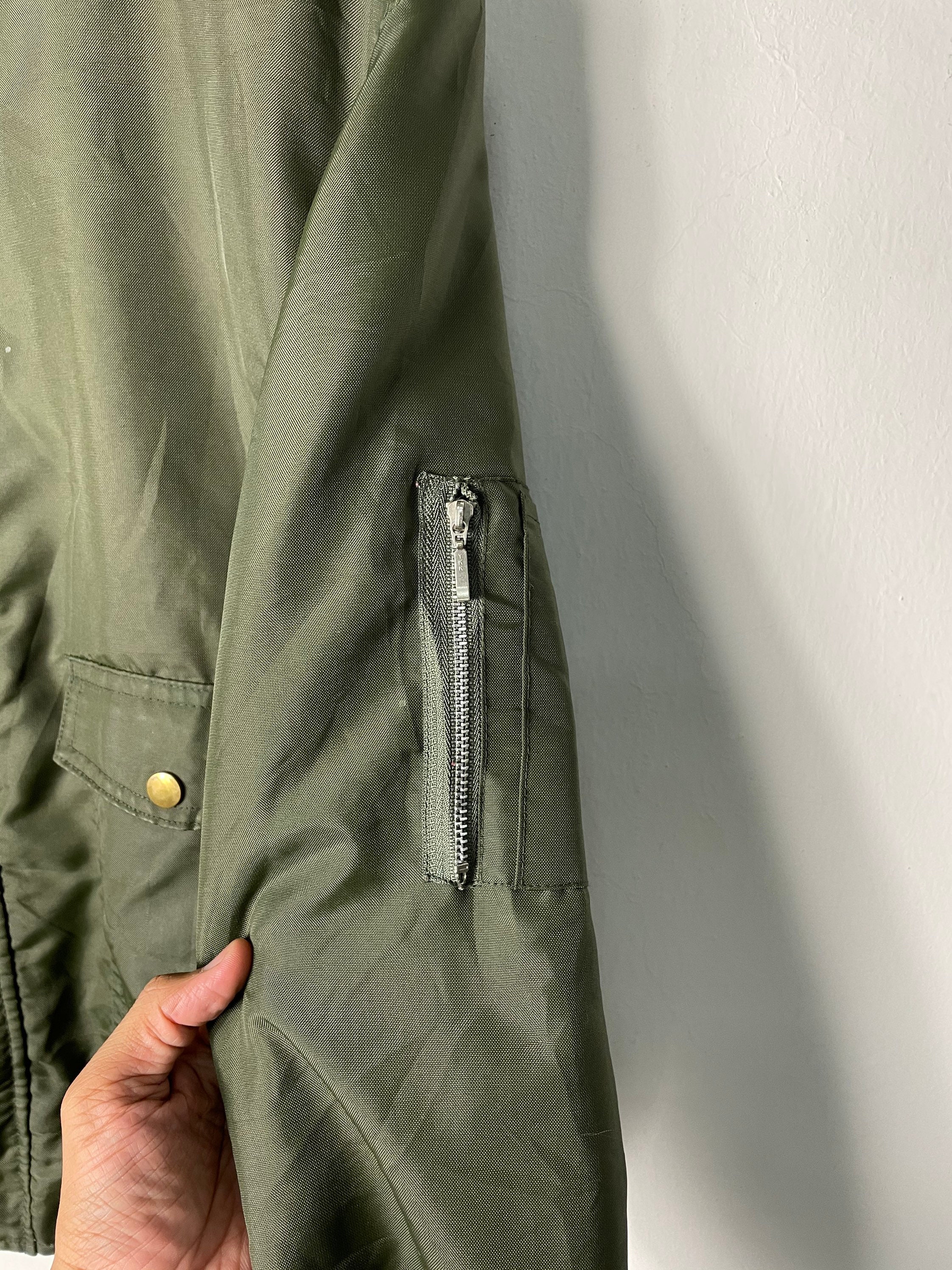 Vintage Japanese Military Sherpa Flight Jacket Bomber Style Winter