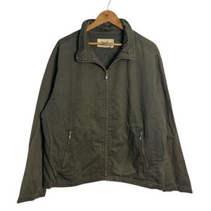 Eddie Bauer Chore Jacket – Heavy Cotton Canvas Utility Workwear Coat with Zipper
