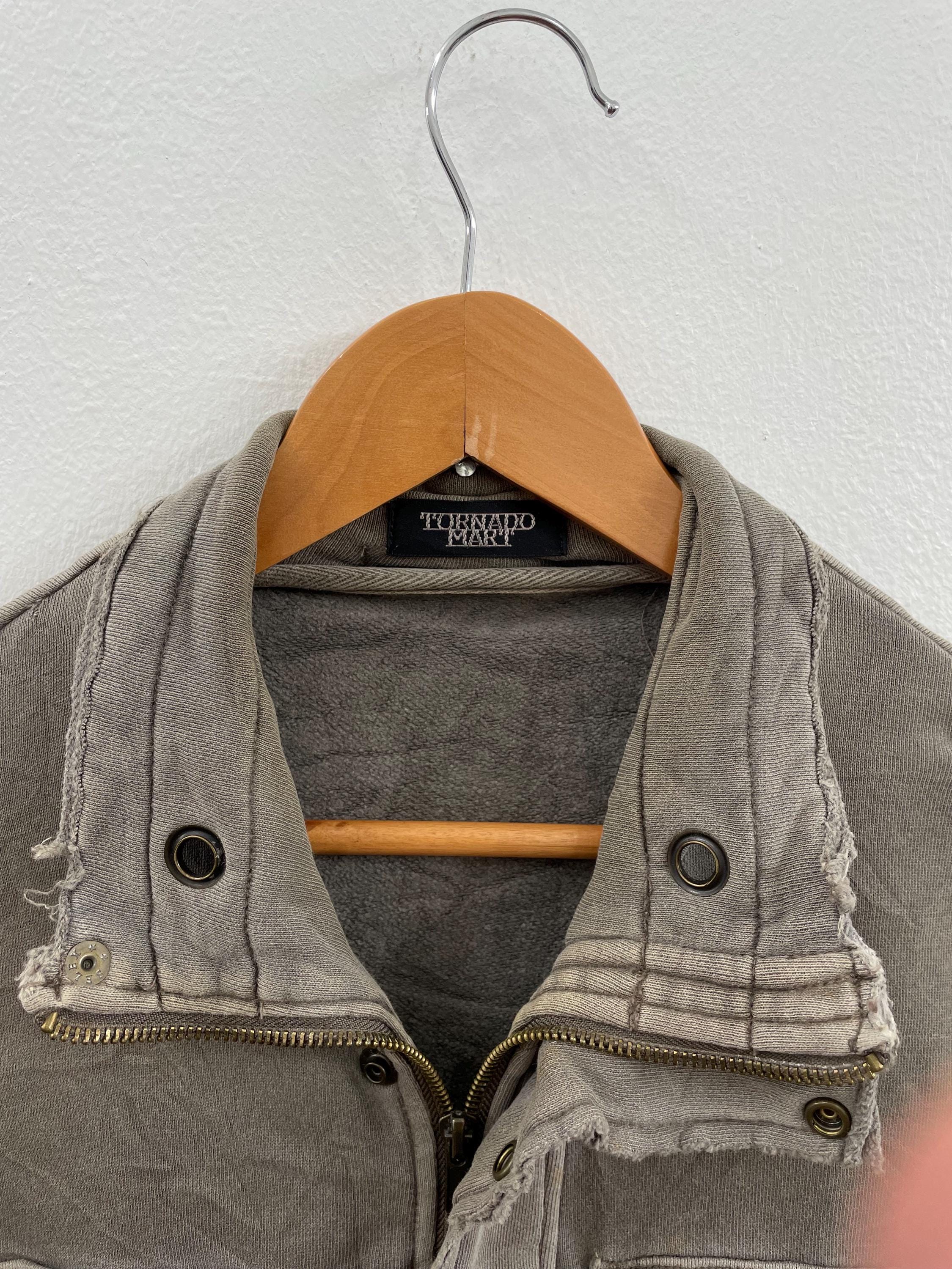 Tornado Mart Japan Brand Zipper Distressed Jacket Unisex Jacket