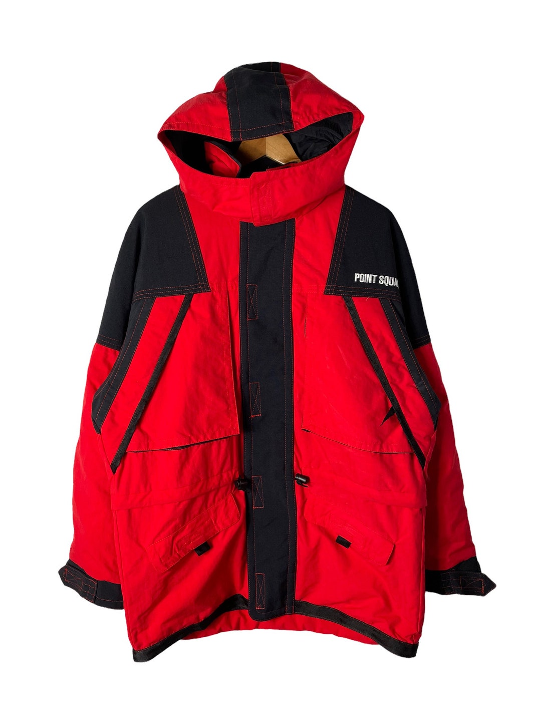 Point Square Japan Hoodie Color Block Ski Jacket Winter Wear PG26 