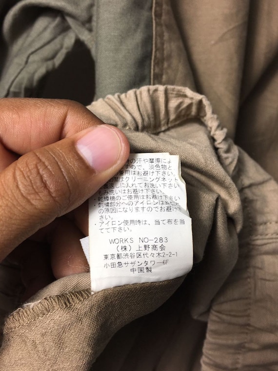 Rare Avirex Style Chore Jacket Patchwork Two Tone… - image 7