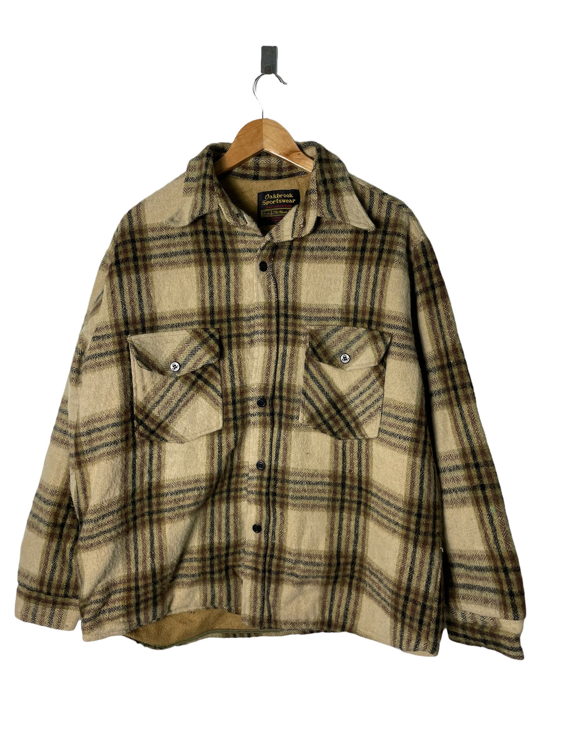 Vintage 70s Sears Roebuck and Co Wool Flannel Jacket