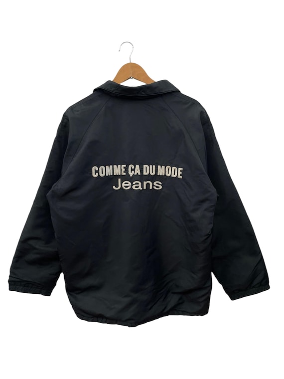 Vintage Comme Ca Du Mode Black Nylon Coach Jacket Japan