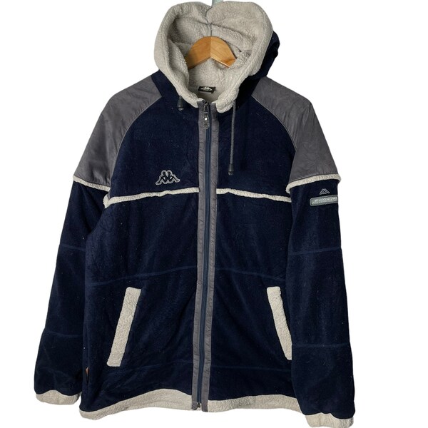 Rare Kappa Fleece Sherpa Hoodie Jacket