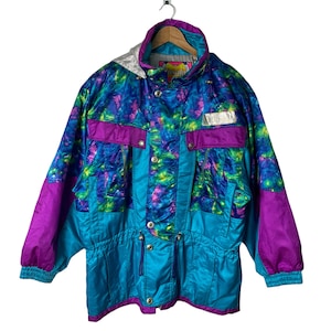 fusalp スキーウェアセット　Ｍ　パープル レトロ　ヴィンテージ スキーウェア セット M パープル ホワイト バブル レトロ