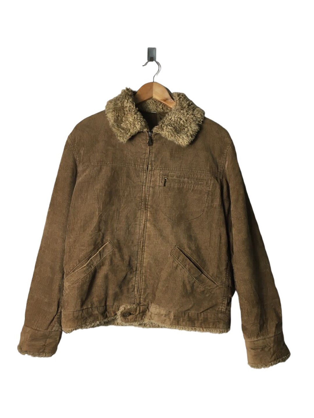 Japanse Uniqlo Sherpa Trucker Jacket Corduroy Uniqlo Japan PG38 Etsy Nederland