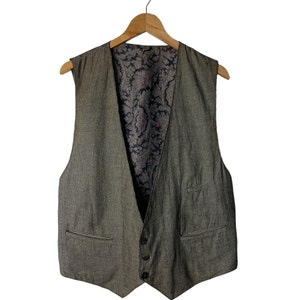 Vintage Paisley Vest Waistcoat
