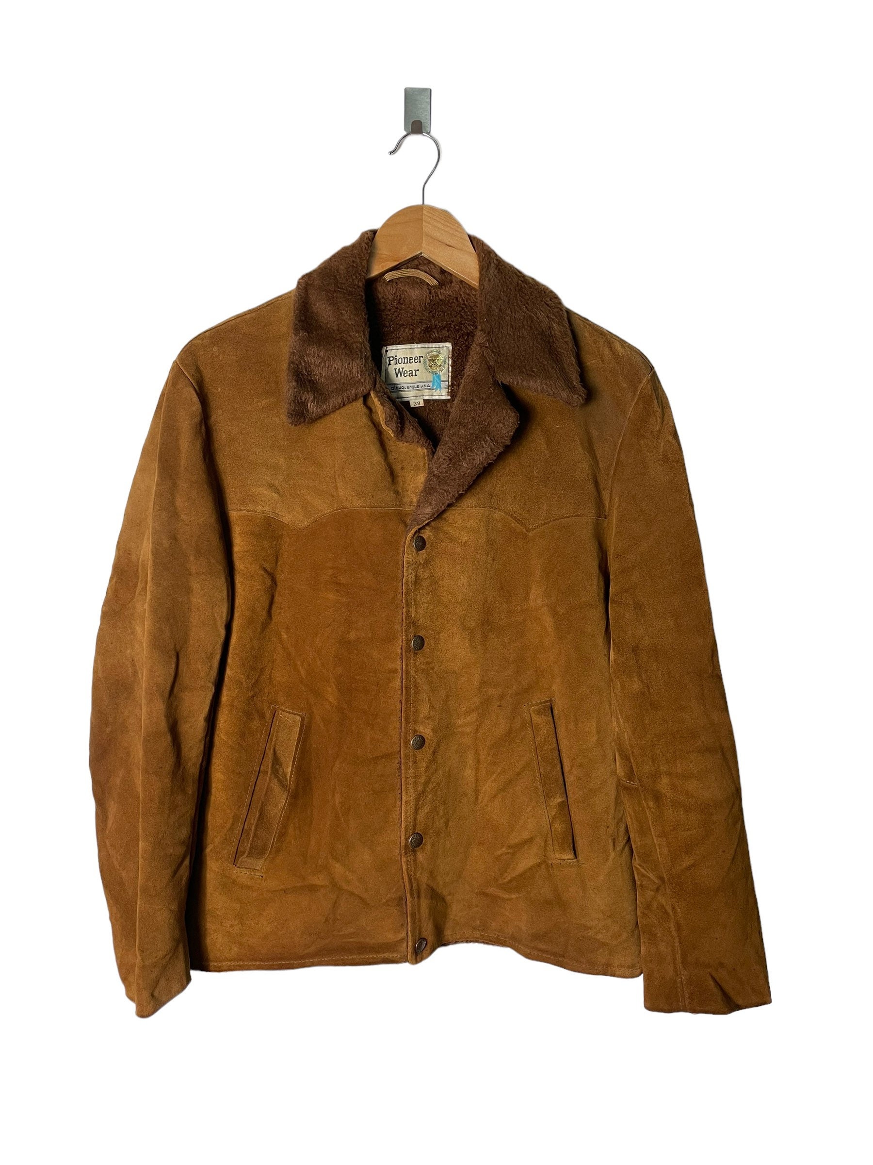 Vintage Mckenzie Tribe Suede Lamb Skin Leather Jacket Size