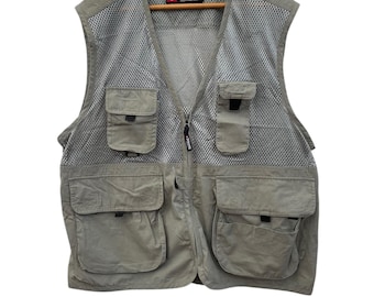 Japanese Spalding Multipocket Mesh Net Vest Japan Vest Mens Vest Fishing Vest Outdoor Streetstyle