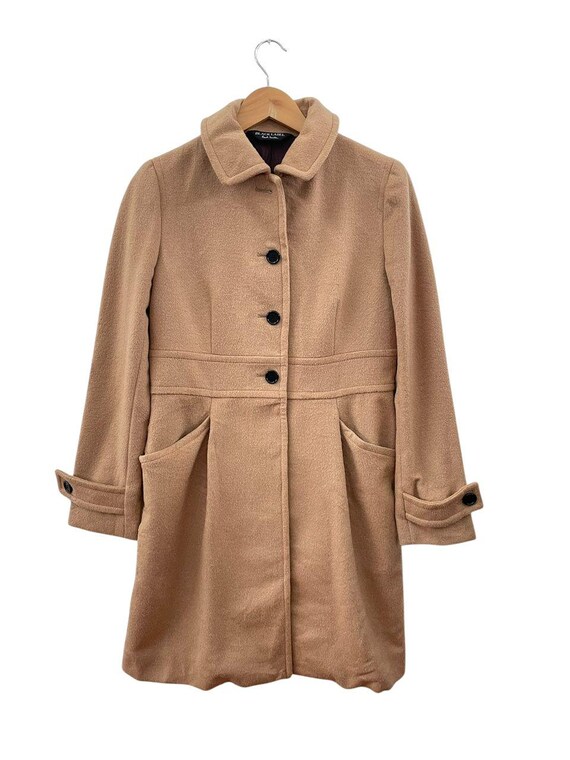 ジャケット・アウター PAUL SMITH High-Neck Urban Wool Coat Paul Smith Black Label Women's Beige Brown Long Coat Wool Blend