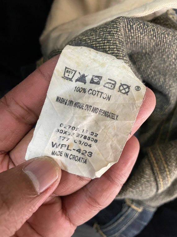 Vintage Levis single R Patchwork Style Jeans W32 - image 10