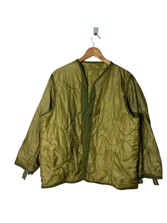 Vintage Padded Lining Army Jacket Military Style S