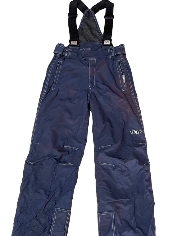 Vintage Salomon Ski Pants Waist 34 Ski Suspender Pant Ski Wear