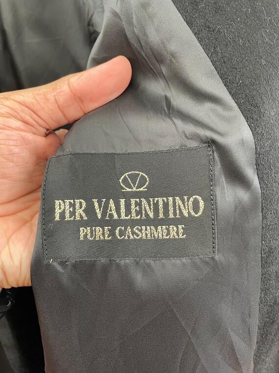 Vintage Per Valentino Pure Cashmere Coat Overcoat… - image 4