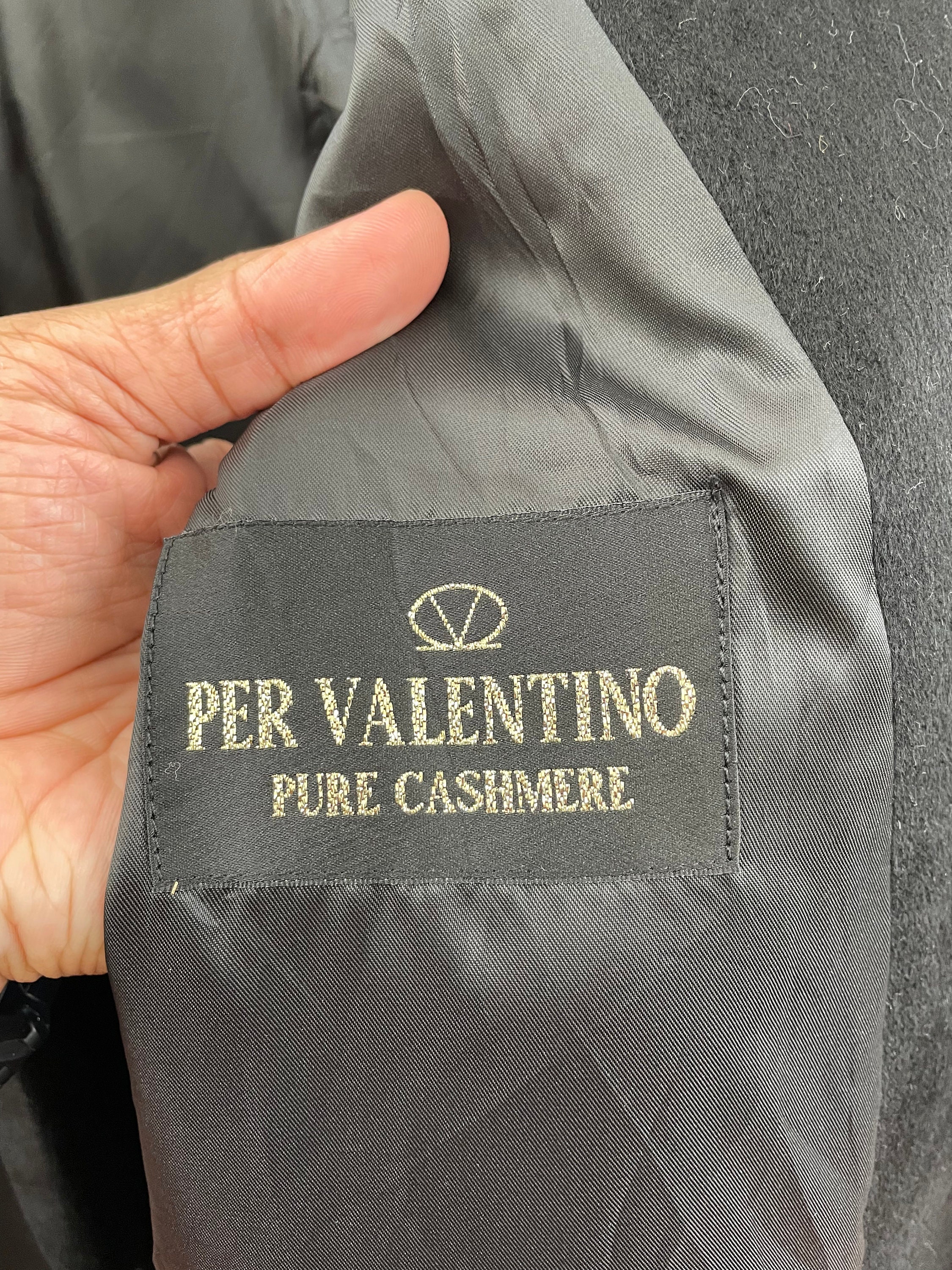 Vintage per Valentino Pure Cashmere Coat Overcoat Cashmere