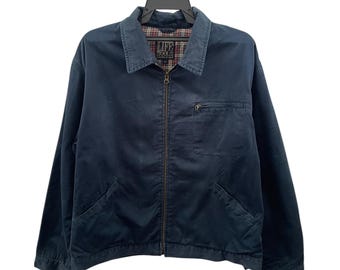 Vintage Japanese Factory Worker Jacket Size XL Blue - Etsy