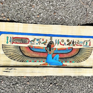 Hand Painted Papyrus from Egypt - MAAT