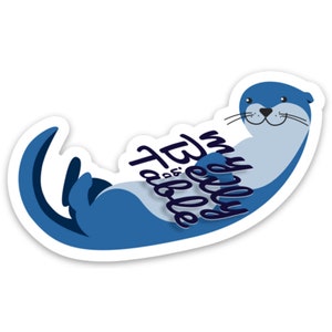 Aesop Rock inspiró "My Belly Is A Table" - Laptop Otter Sticker