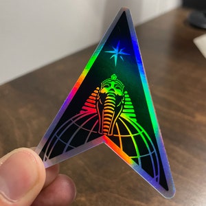 Space Force Delta 18 Holographic Laptop Sticker