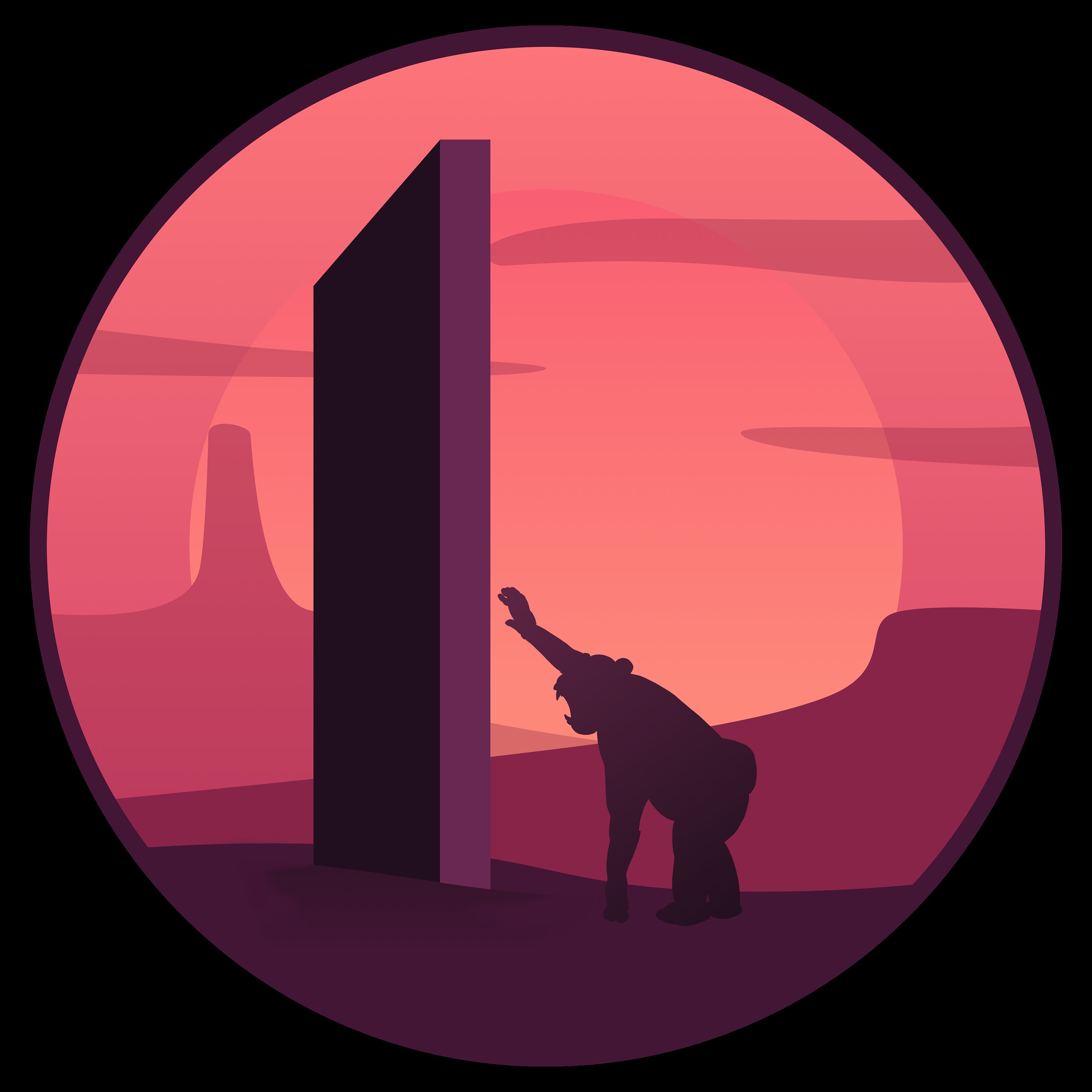 2001 Space Odyssey Monolith Monkey Holographic Laptop Sticker - Etsy
