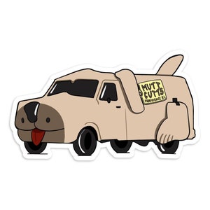 Autocollant pour ordinateur portable de Dumb & Dumber Mutt Cutt