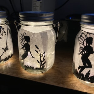 Solar mason jars fairy decoupage jar mason glass lantern garden decoration garden hanging decoration fairy lights glass string light