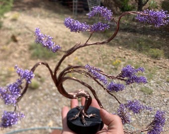 Wire bonsai tree handcrafted