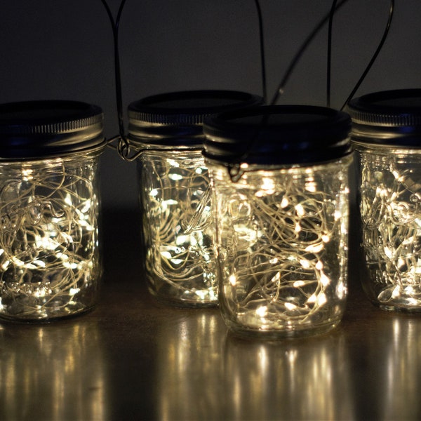 Solar Light Mason Jars - Outdoor Solar Garden Lights for Patio Decoration, Eco-Friendly & Durable