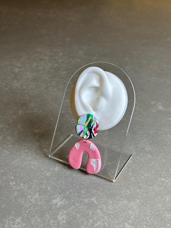 Polymer Clay Jewelry Black Owned Clay Earrings Hand Painted