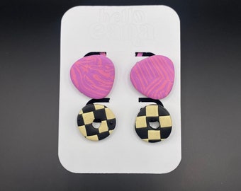 Ohrstecker Set | Polymer Clay, Titan Beiträge | Handmade Schmuck