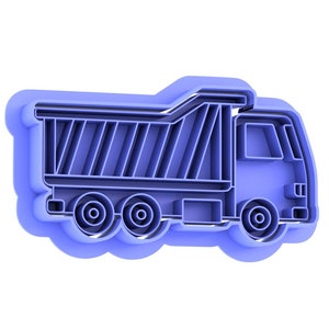 Construction vehicle cookie cutter set, cookie embosser set, cookie stamp image 7