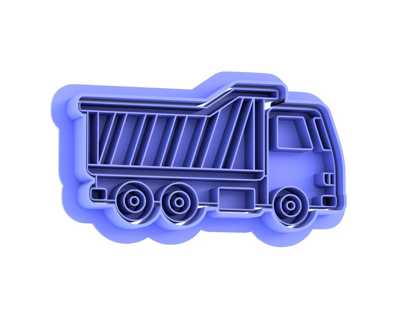 Construction vehicle cookie cutter set, cookie embosser set, cookie stamp image 7