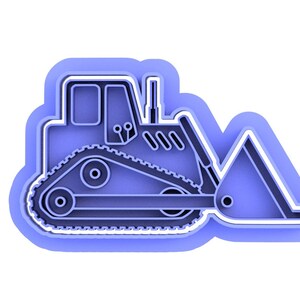 Construction vehicle cookie cutter set, cookie embosser set, cookie stamp image 4