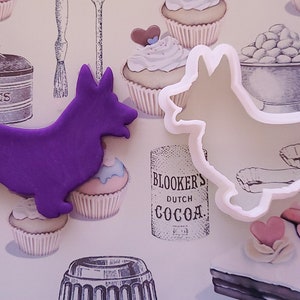 Queen cookie cutter, Queens Birthday cutter and embosser set, 3D printed Corgi
