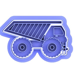 Construction vehicle cookie cutter set, cookie embosser set, cookie stamp image 8