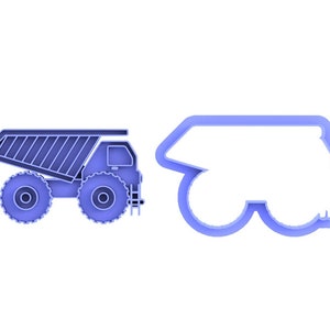 Construction vehicle cookie cutter set, cookie embosser set, cookie stamp image 10