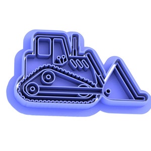 Construction vehicle cookie cutter set, cookie embosser set, cookie stamp image 6