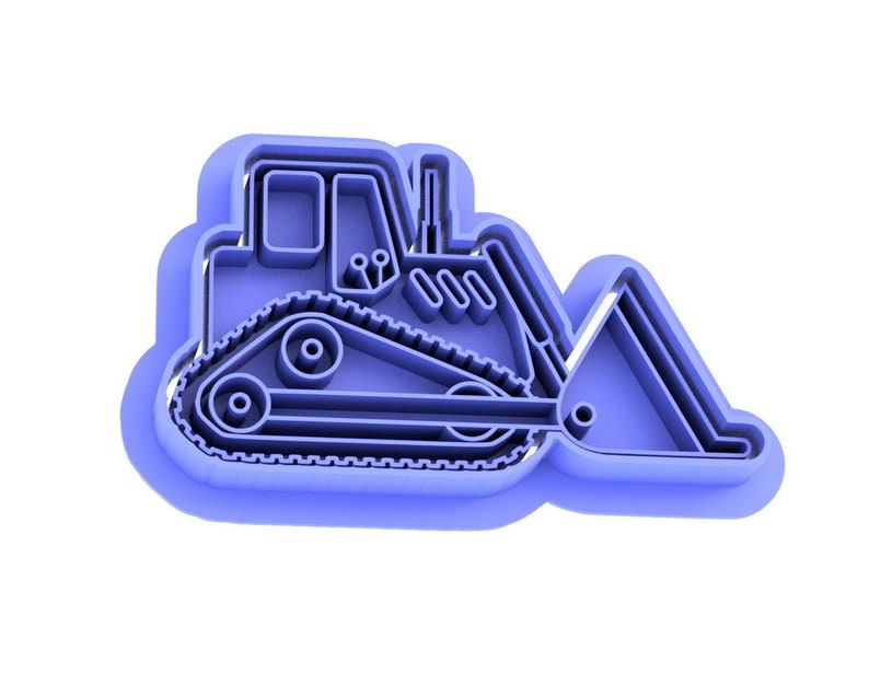 Construction vehicle cookie cutter set, cookie embosser set, cookie stamp image 6