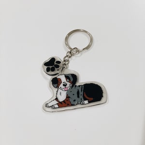 Custom Pet Portrait Keychain - Pet Lovers, Dog Mom, Dog Portraits, Pet Gifts, Animal Lovers, Cute Gift,  Personalized Gifts