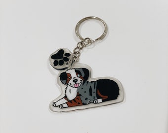 Custom Pet Portrait Keychain - Pet Lovers, Dog Mom, Dog Portraits, Pet Gifts, Animal Lovers, Cute Gift,  Personalized Gifts