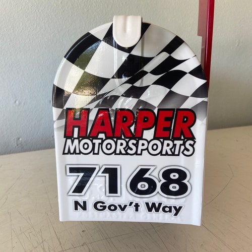 Dirt bike Custom Mailboxes. Personalized gifts shops for Christmas.