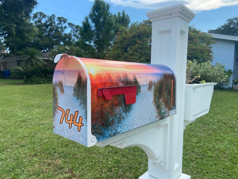 Beach Walk Themed Mailbox. Handmade Gift Etsy UK