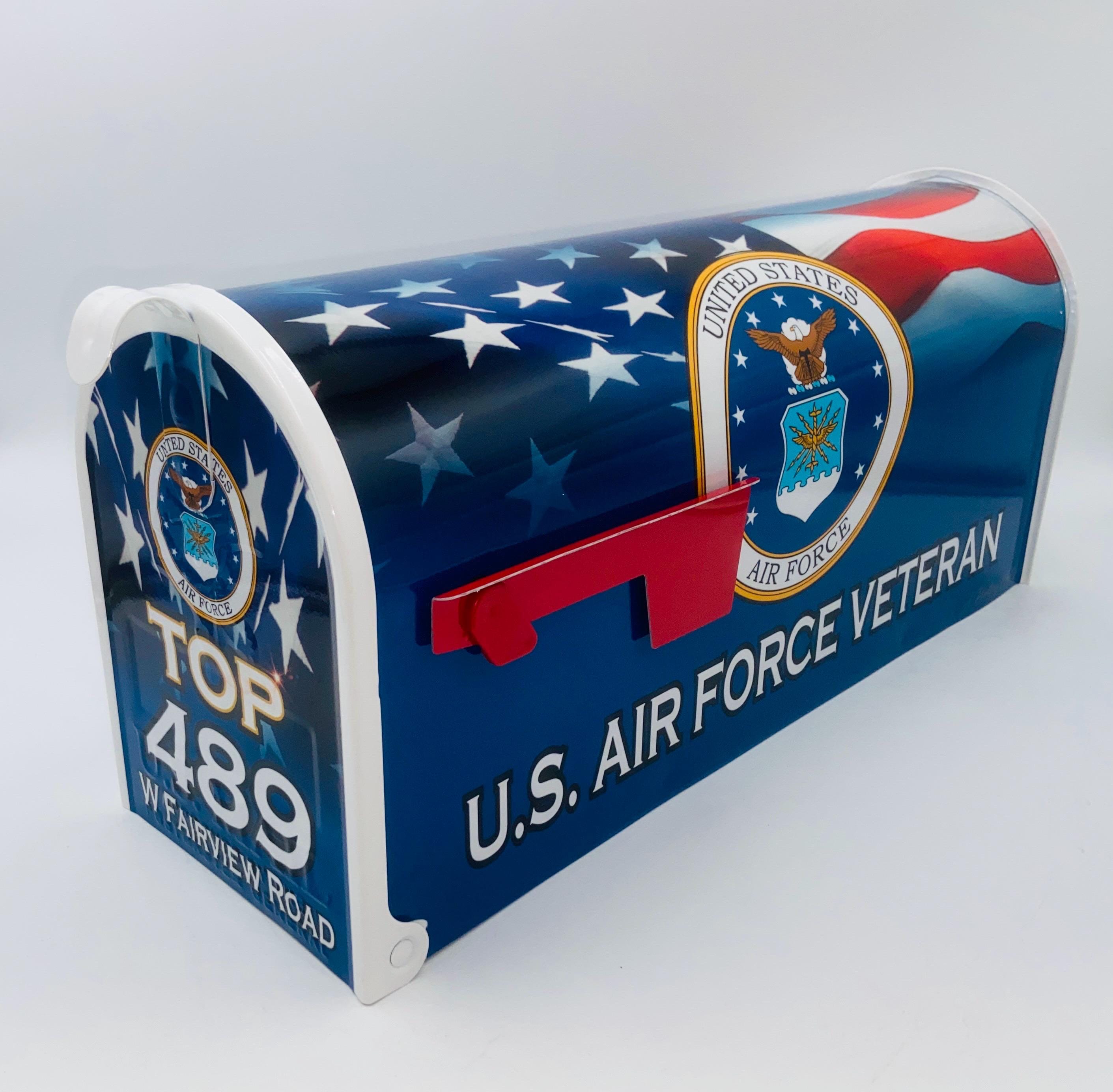 U.S. Air Force Veteran Mailbox: Custom Patriotic Design - Etsy